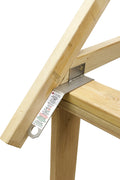 Hochvertikaler Wandanker für obere Platte, Dachhöhe 8/12+, permanenter Anker 11 Spurweite Edelstahl 1004-A