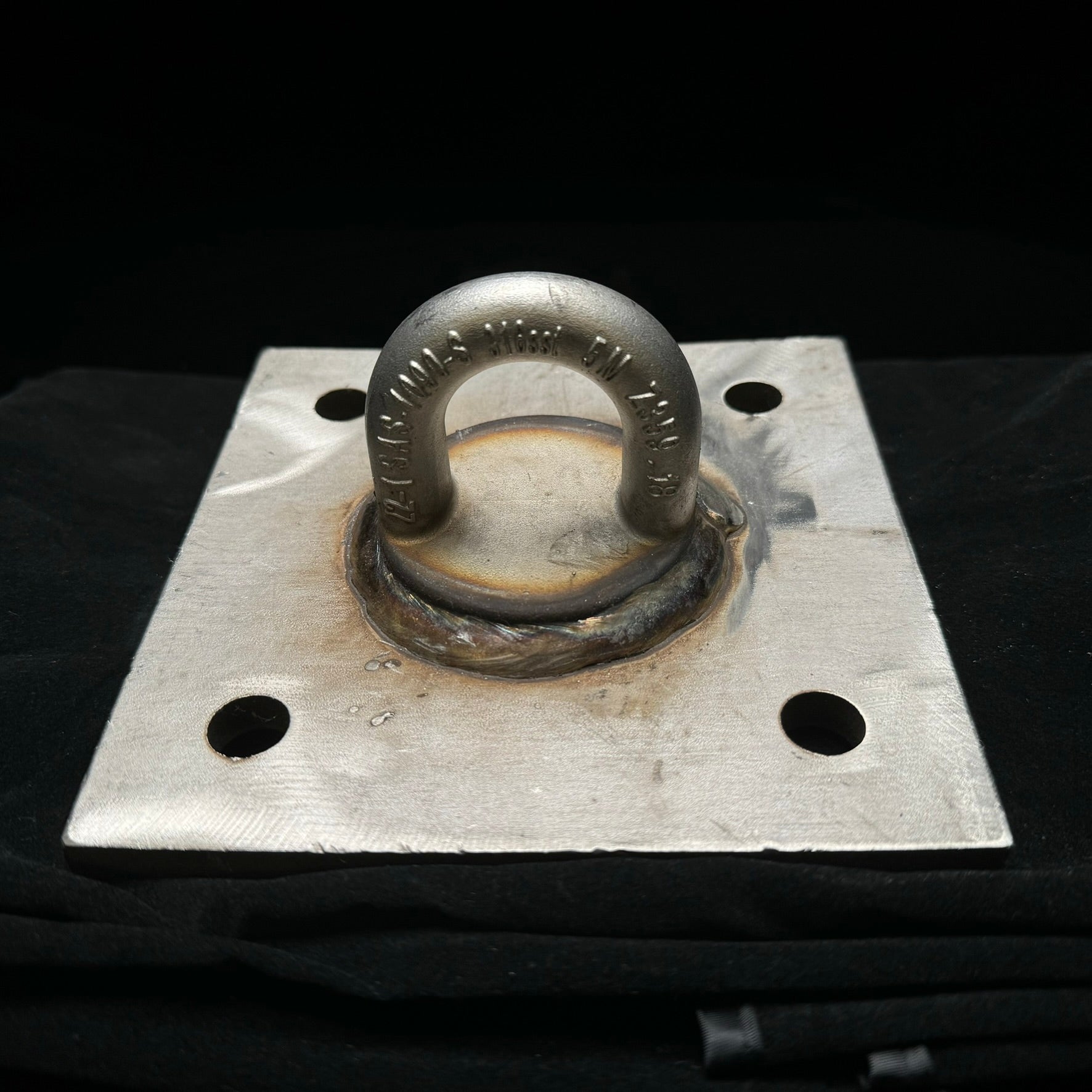 Superanker Sicherheits-CRA D-Plate Anker 6x6 D-Platte mit 1090 Loop Top - Edelstahl 1037-S