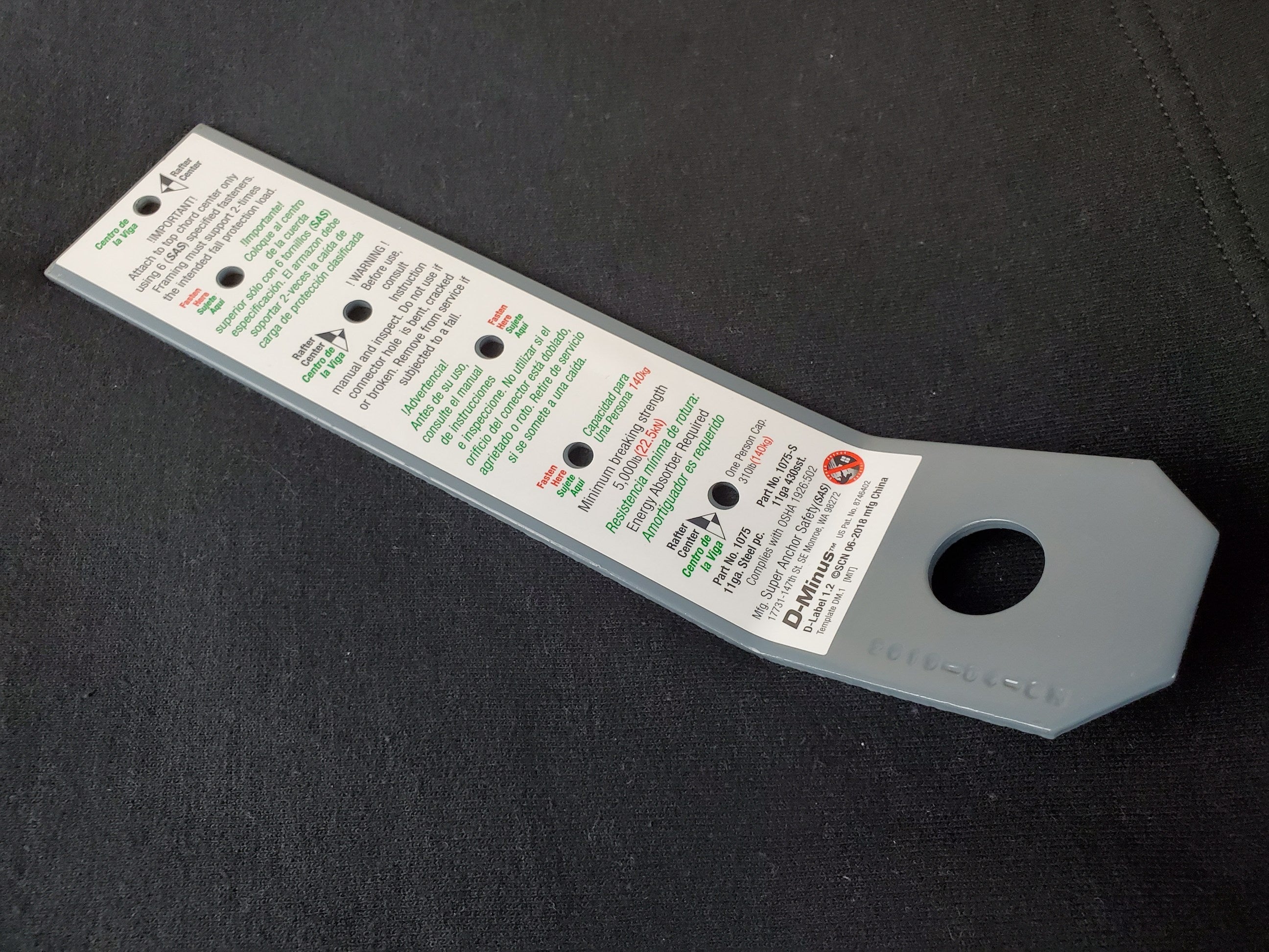 Super Anker Sicherheit D-Minus Ankerpunkt Nackt 1075 - 10er-Packung