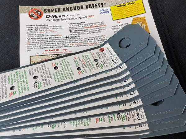 Super Anker Sicherheit D-Minus Ankerpunkt Nackt 1075 - 10er-Packung