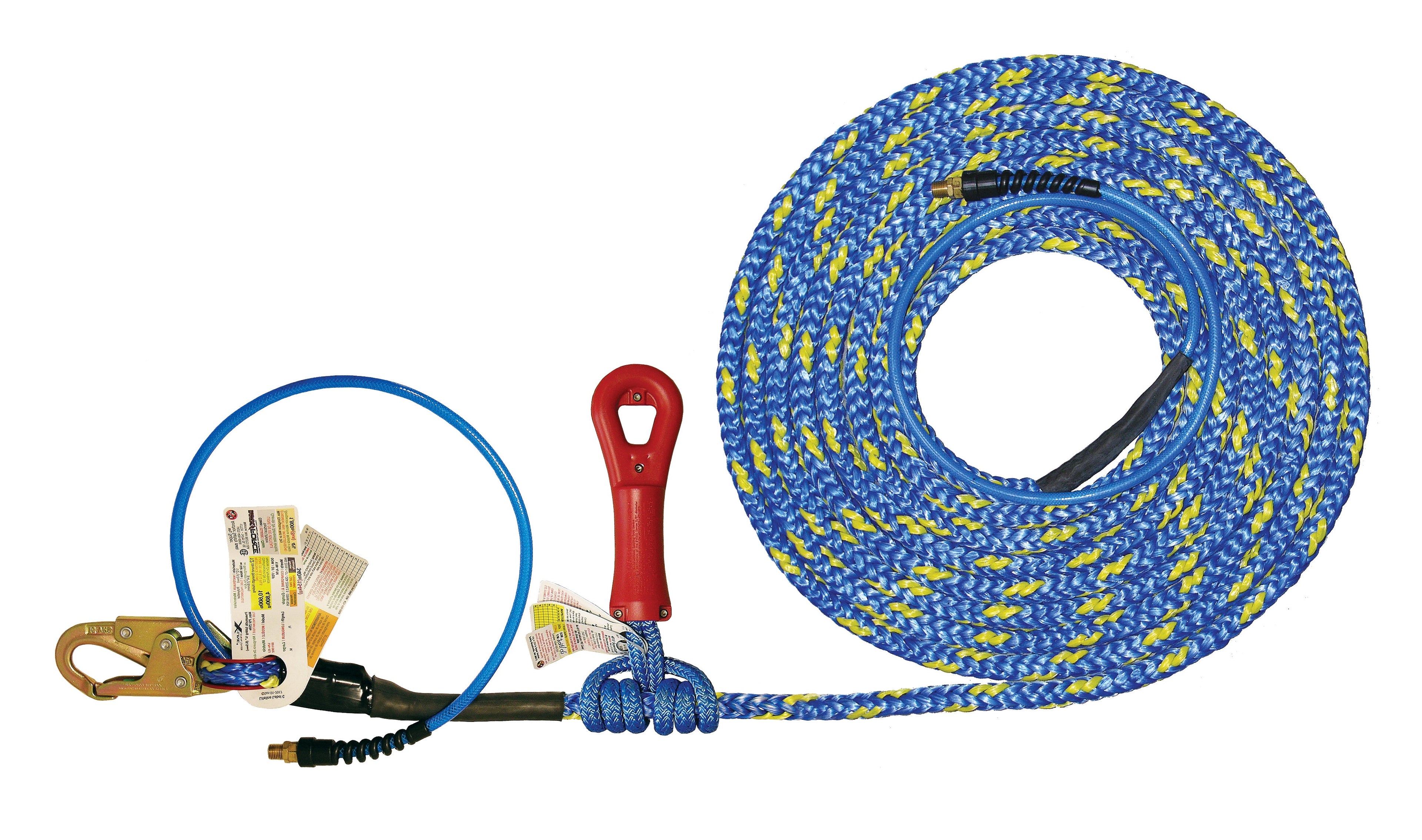 Super Anchor 30' X-Line mit Snaphook, Super Grab Seil Grab und Aluminium Karabiner 4065-30
