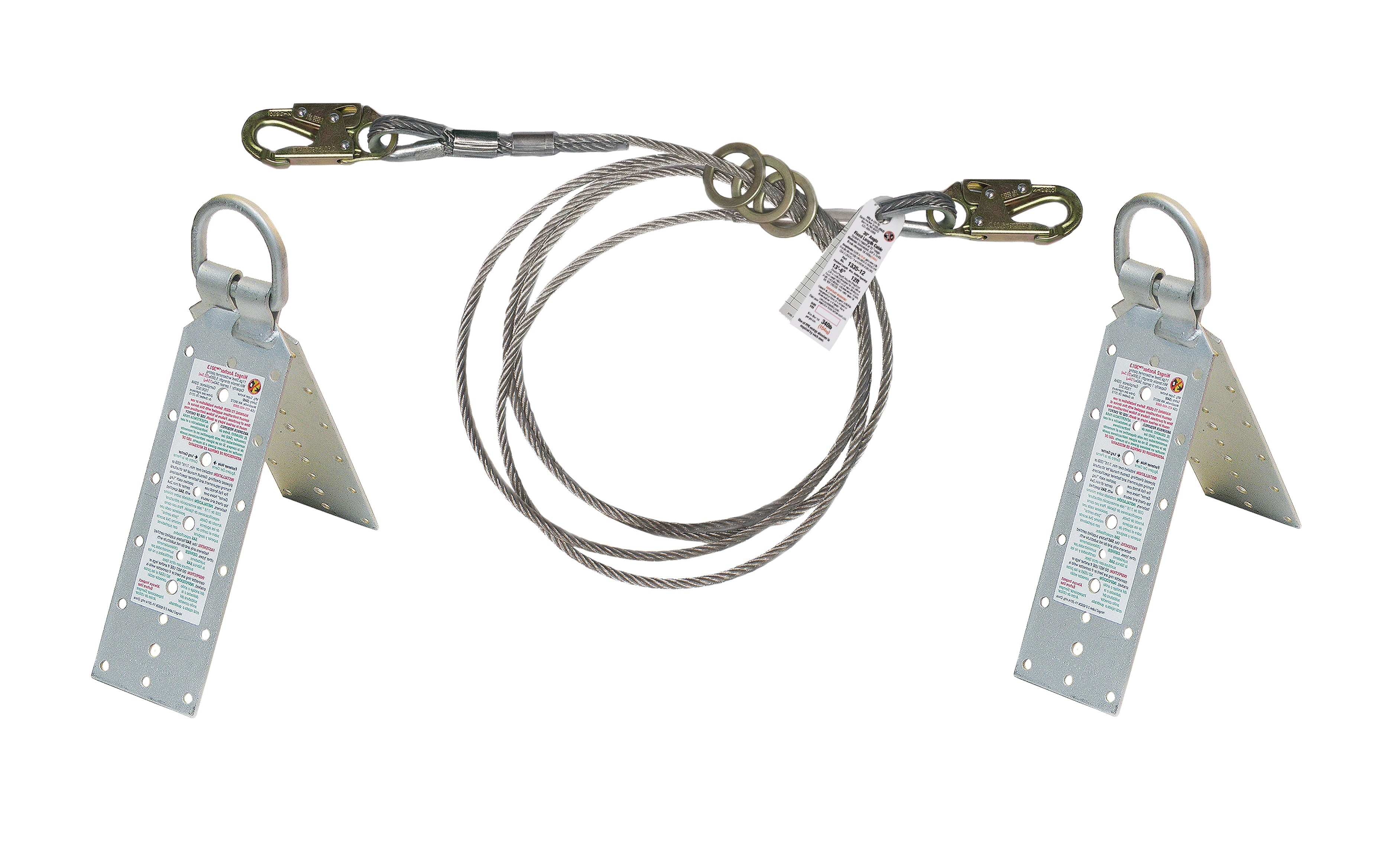 Superanker 20' Horizontal Lifeline System mit Hinge-2 Anker 1323