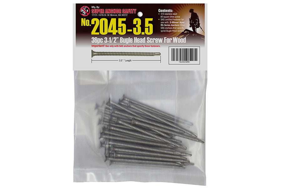Super Anker Bugle Head Edelstahlschraube 36 Packung - 2045-3.5