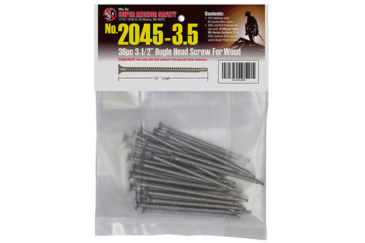 Super Anker Bugle Head Edelstahlschraube 36 Packung - 2045-3.5
