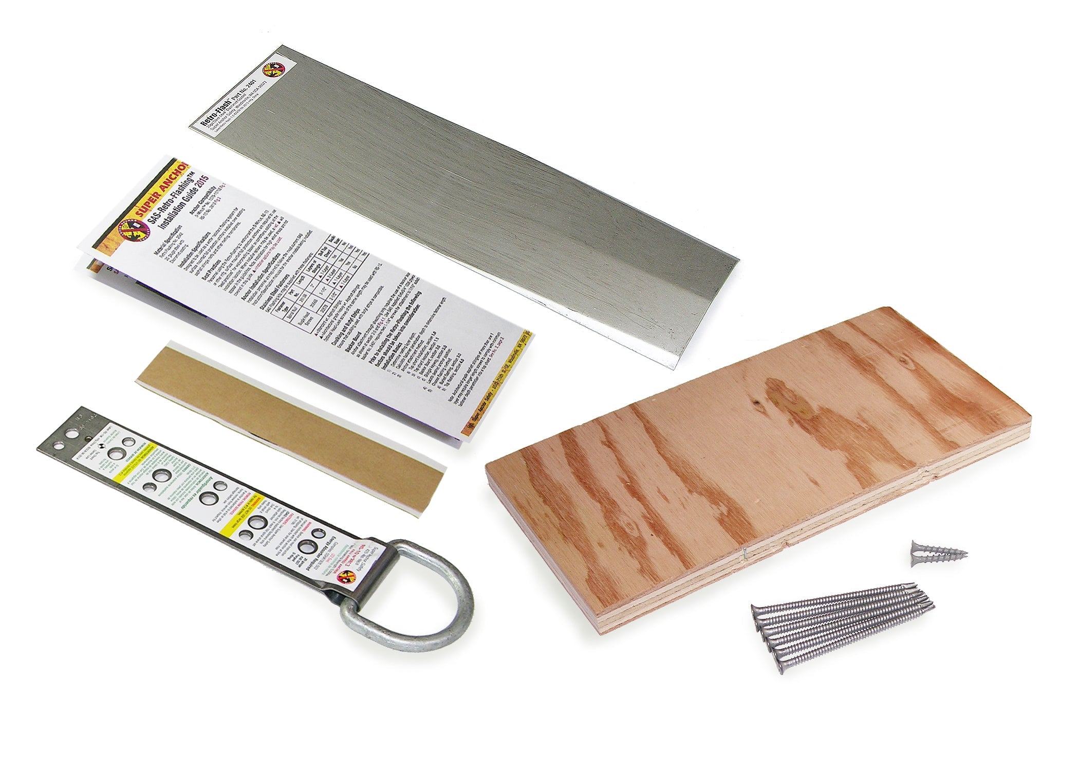 Superanker RS-10 Single D-Ring Anker mit RetroFlashing Kit Set 2405