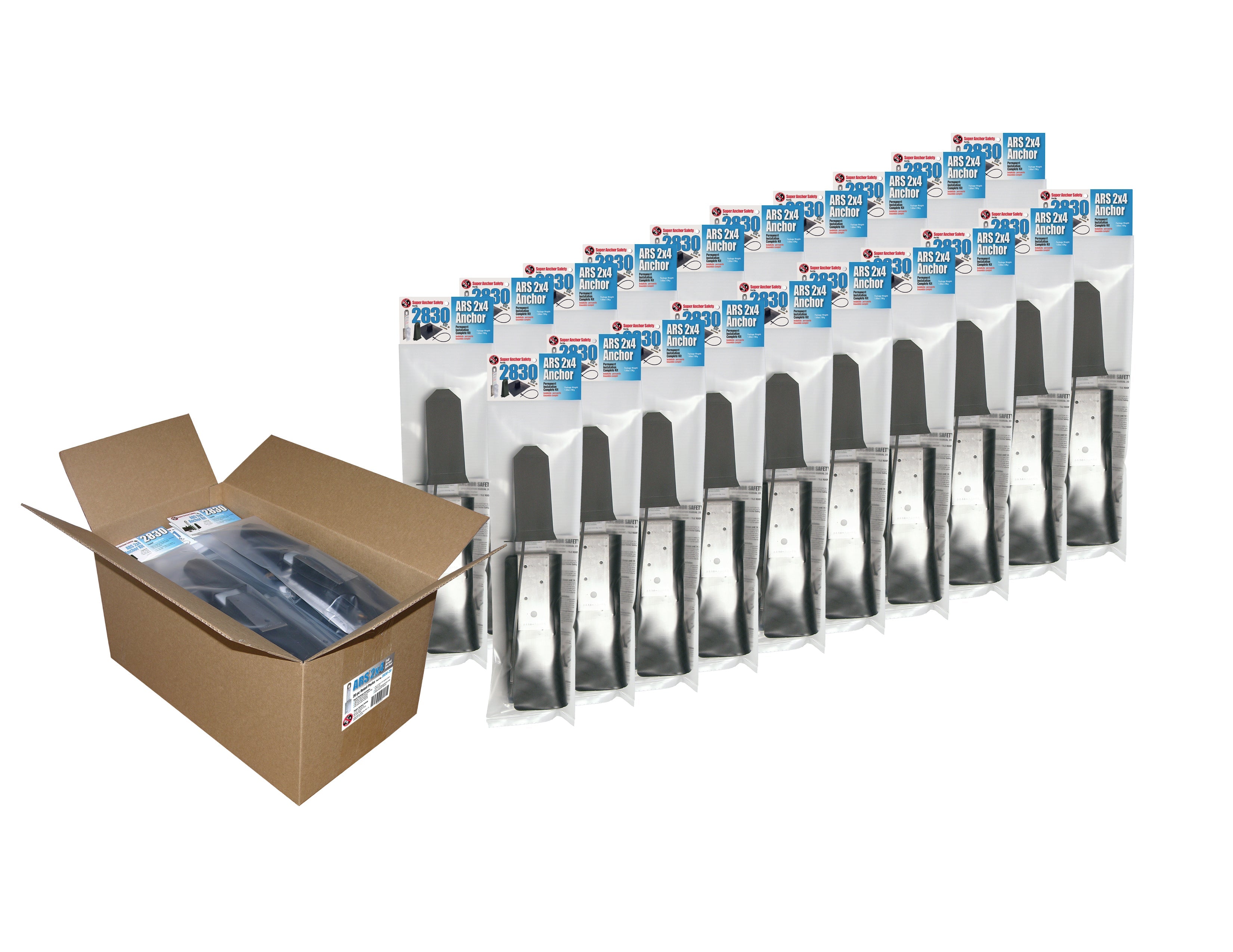 Super Anker ARS 2x4 Anker Kit. Box von 20 Einzelhandelspaket Anker Einzelhandel. 14 guage 430 SST 2830-20
