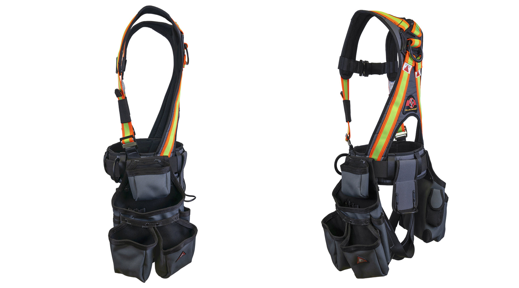 Super Anchor Safety Deluxe Fall Protection Harness Tool Bag Combo - Hi-Vis 6151H
