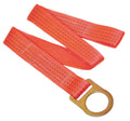 Superanker 48' Orange Polyester Tie-RABATT Strap Slot D-Ring + Loop End Strap 3005C