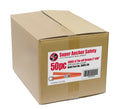 Superanker 48' Tie RABATT Strap. D-Ring und Loop End. Signalorange. 50 Stücke 3005-CB