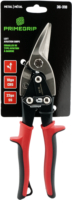Primegrip Left Cut Aviation Snips - 36-318