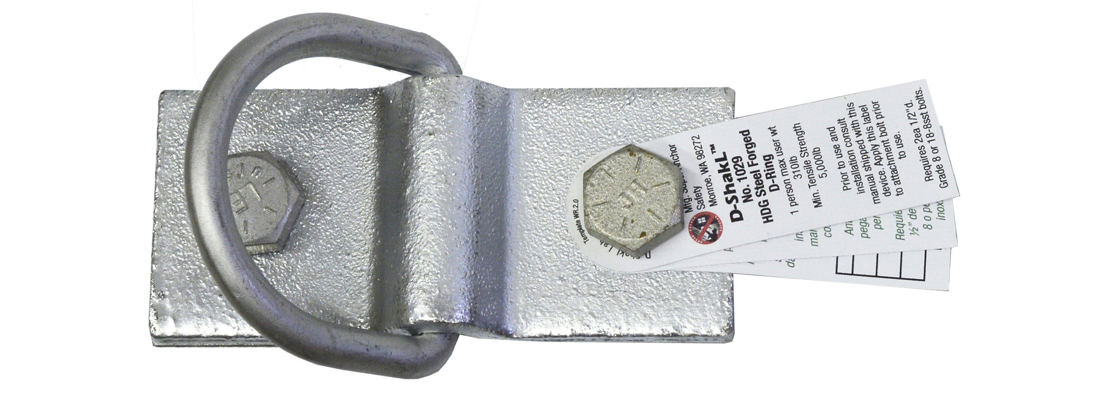 Superanker D-ShakL Shackle Sicherheitsanker mit 180-Grad-D-Ring rotierend - 1029