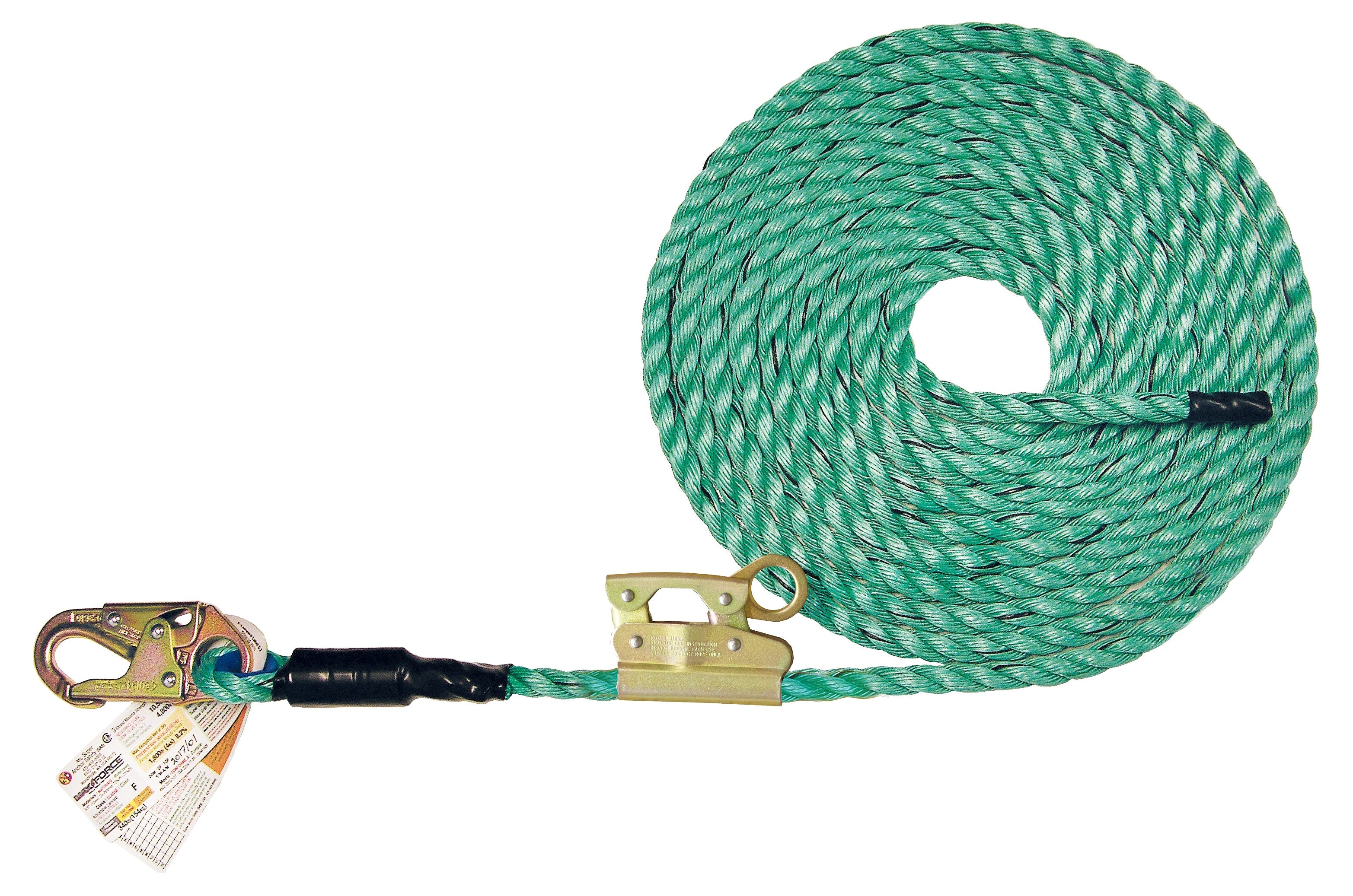 Super Anchor 30' Maxima Lifeline mit Snaphook und mechanischem Seil-Grab 4087-30M