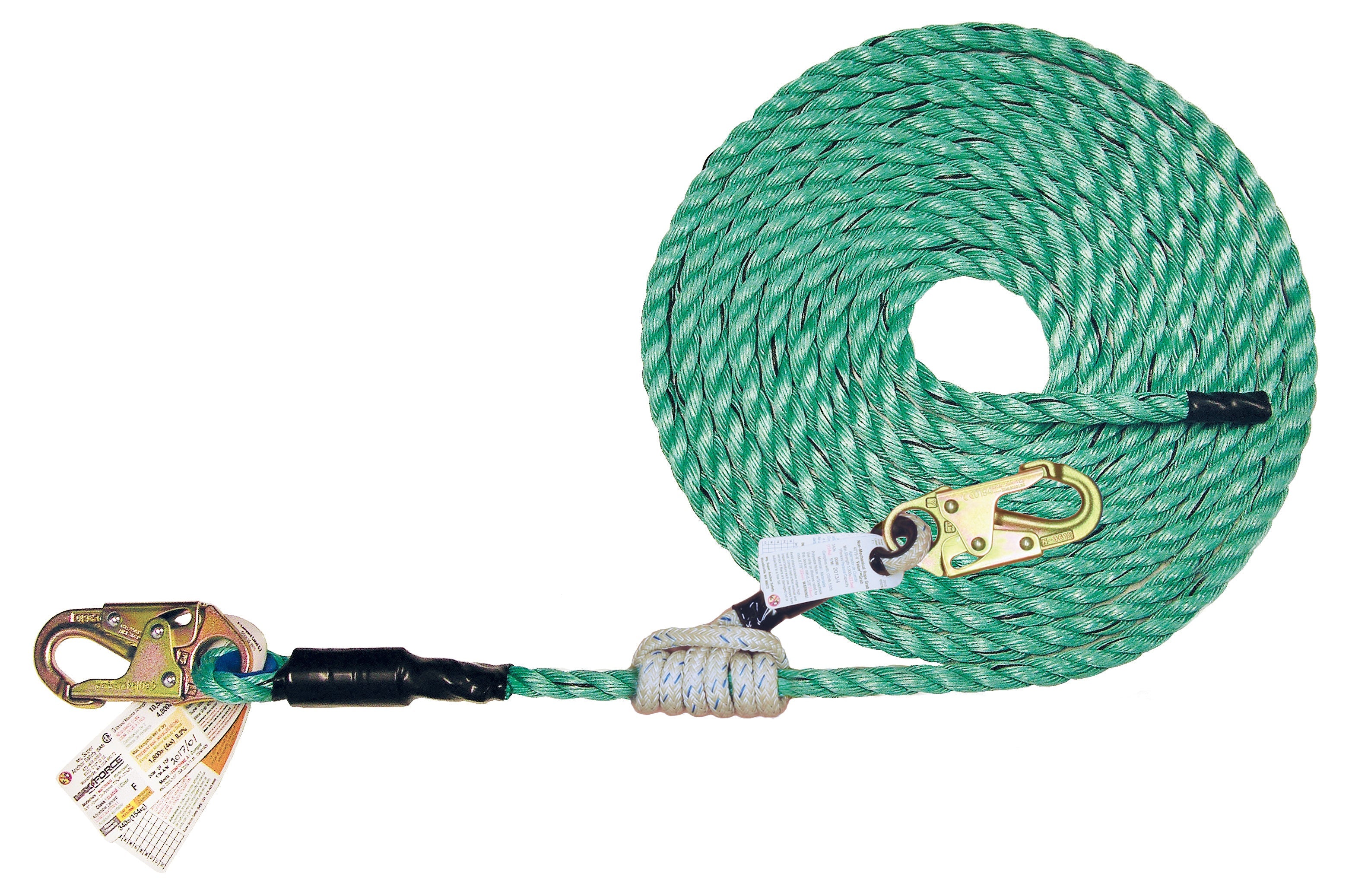 Super Anchor 25' Maxima Lifeline mit Snaphook und Value Greifen Sie sich das Preußische Seil 4085-25V