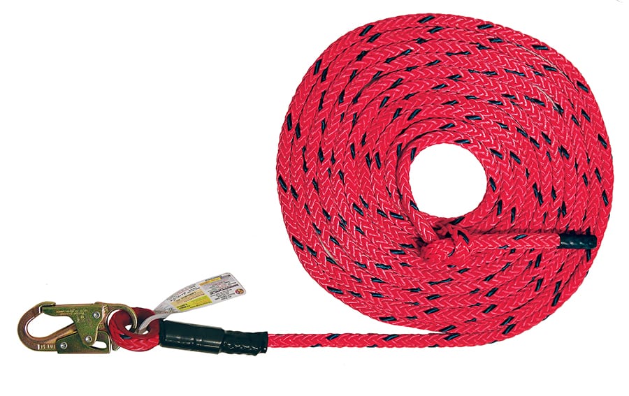 Super Anchor 30' 12-Strand Deluxe Lifeline - Snaphook & NO Seilgrab 4033
