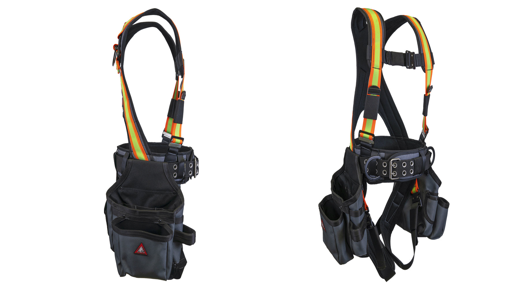 Super Anchor Safety Deluxe Fall Protection Harness Tool Bag Combo - Hi-Vis 6151H