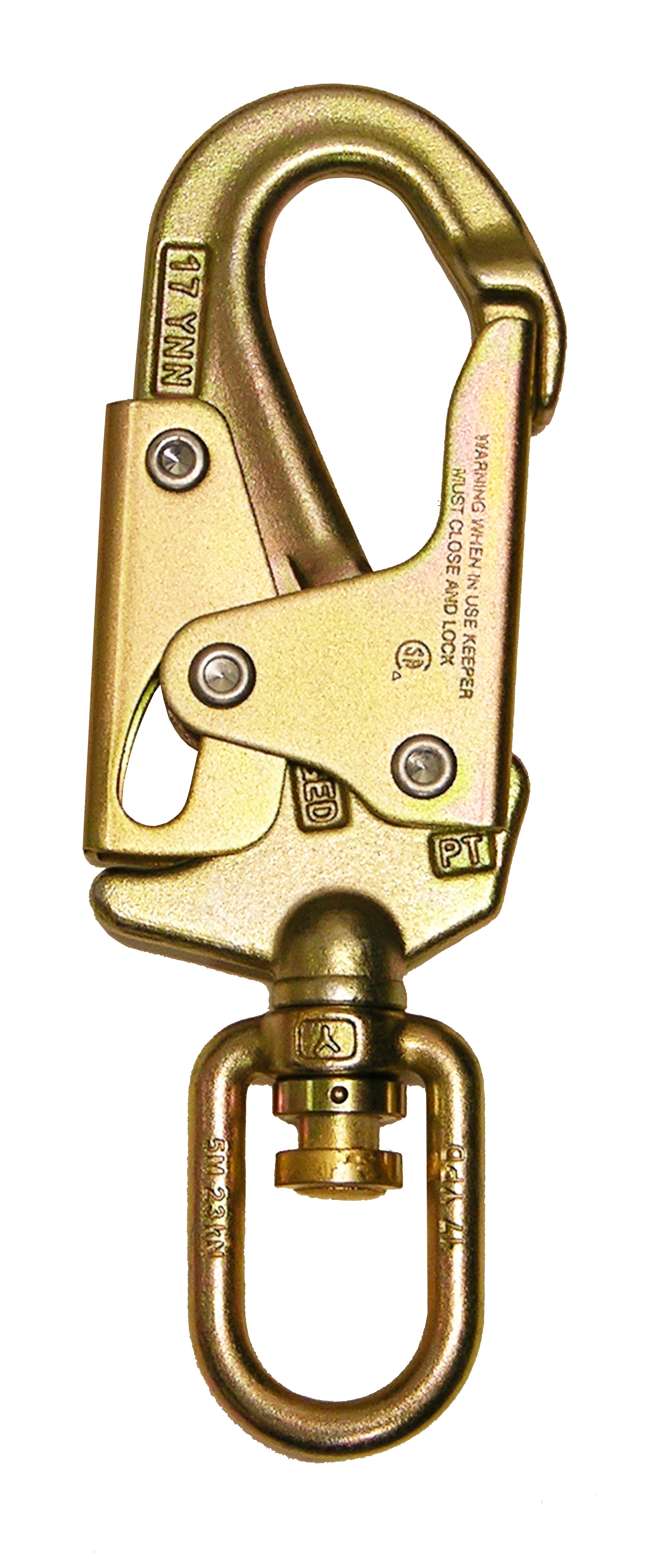 Super Anchor Swivel Snaphook mit Fallindikator und 3.600 Pfund Gate Strength 5009Z