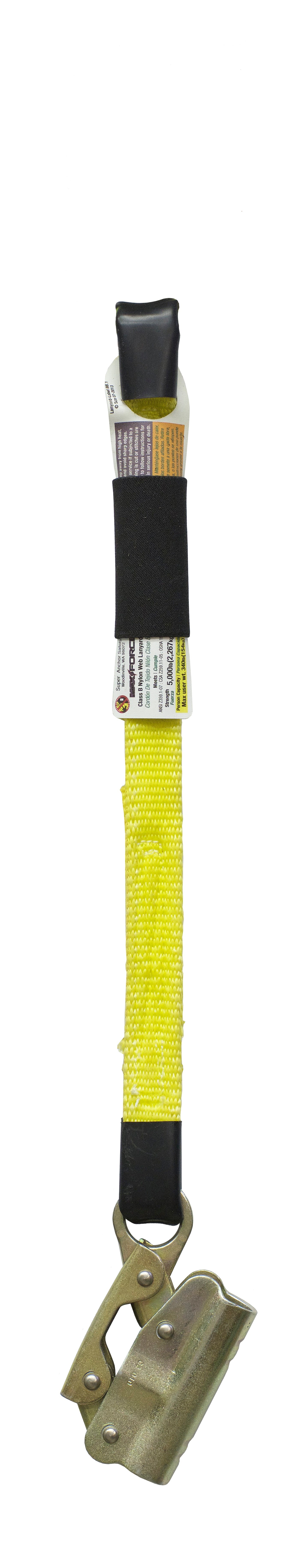Super Anchor 8' Web Lanyard mit mechanischem Seil-Grab und Loop-Ende 6007M-18L