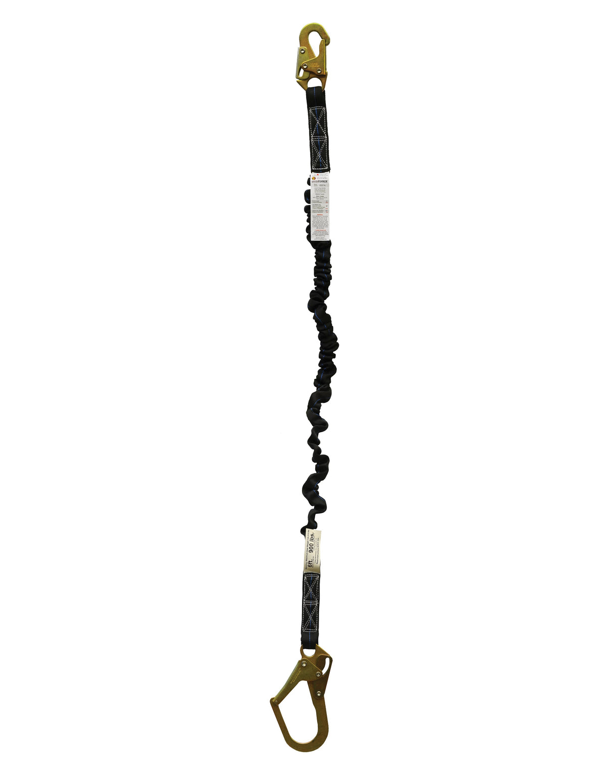 Super Anker Flex Energy Absorber Lanyard mit Snaphook & Rebar Snaphook Ende 6502k