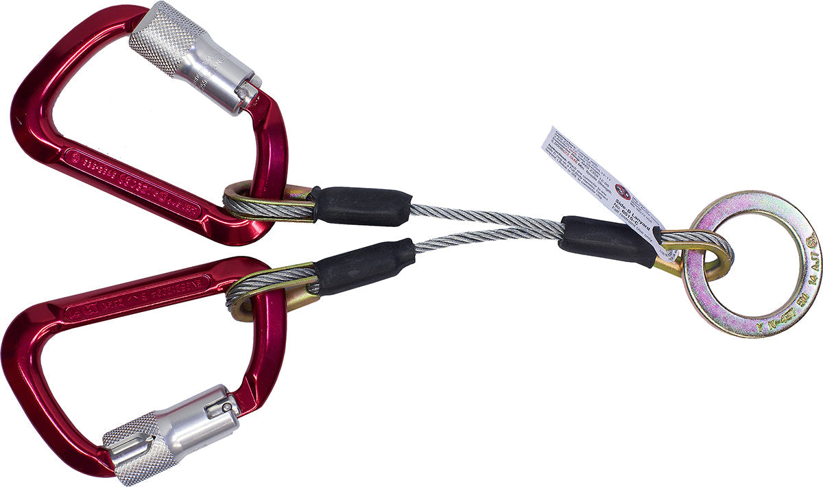 Super Anchor 2-D Lanyard mit Aluminium Auto Locking Karabiner - 6515-CA
