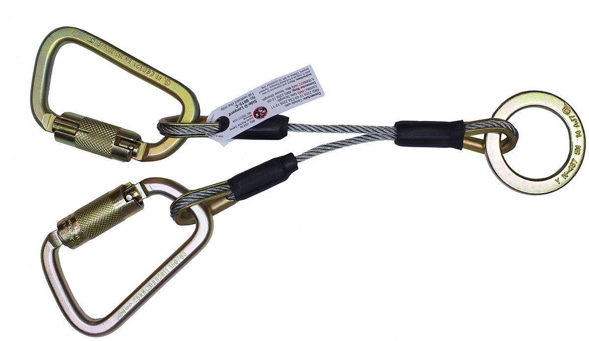 Superanker 2-D Lanyard mit Stahlautoverriegelungskarabinern - 6515-CS