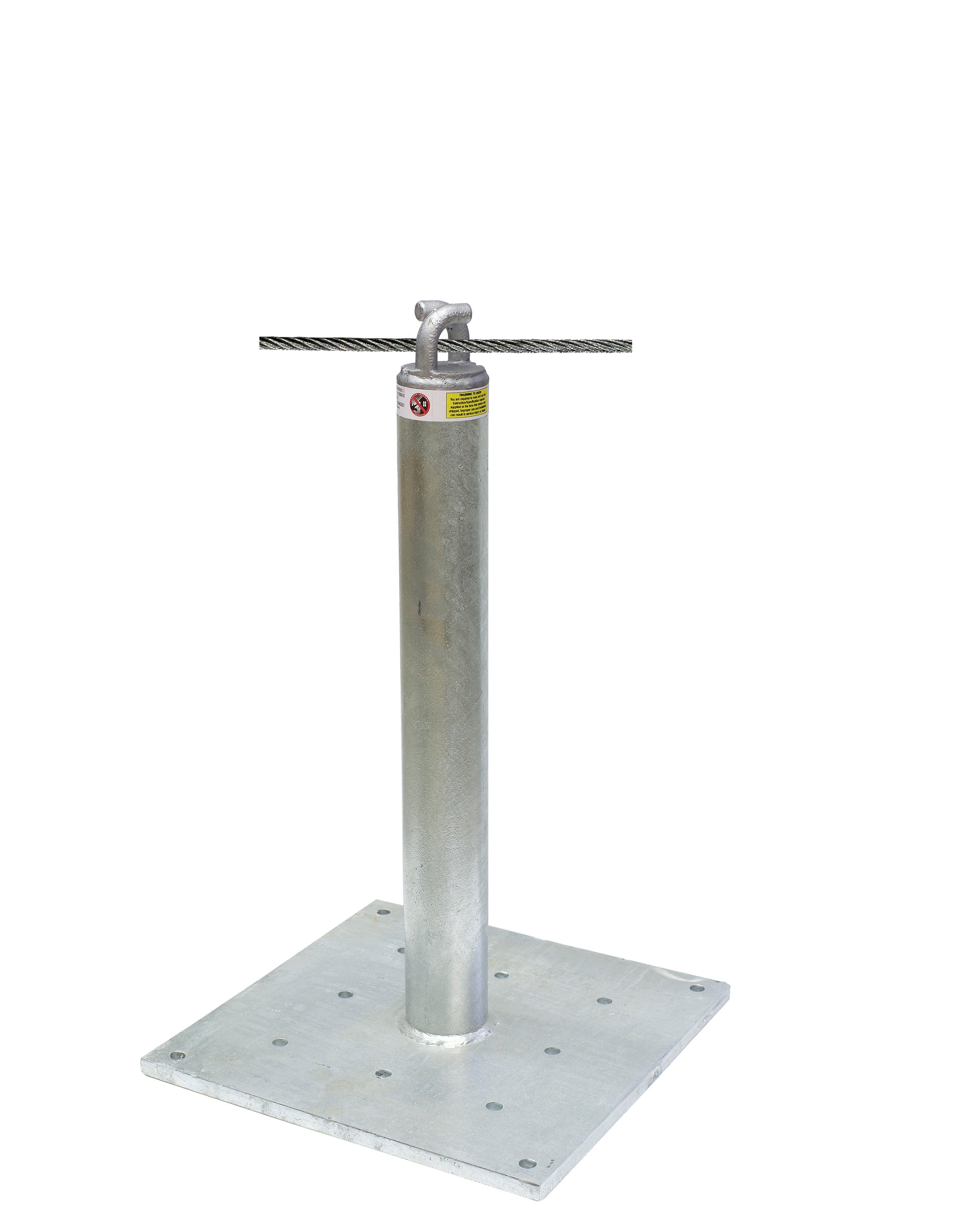 Super Anchor CRA 24' Riser & Pass-Thru mit 16x16 Basisplatte.