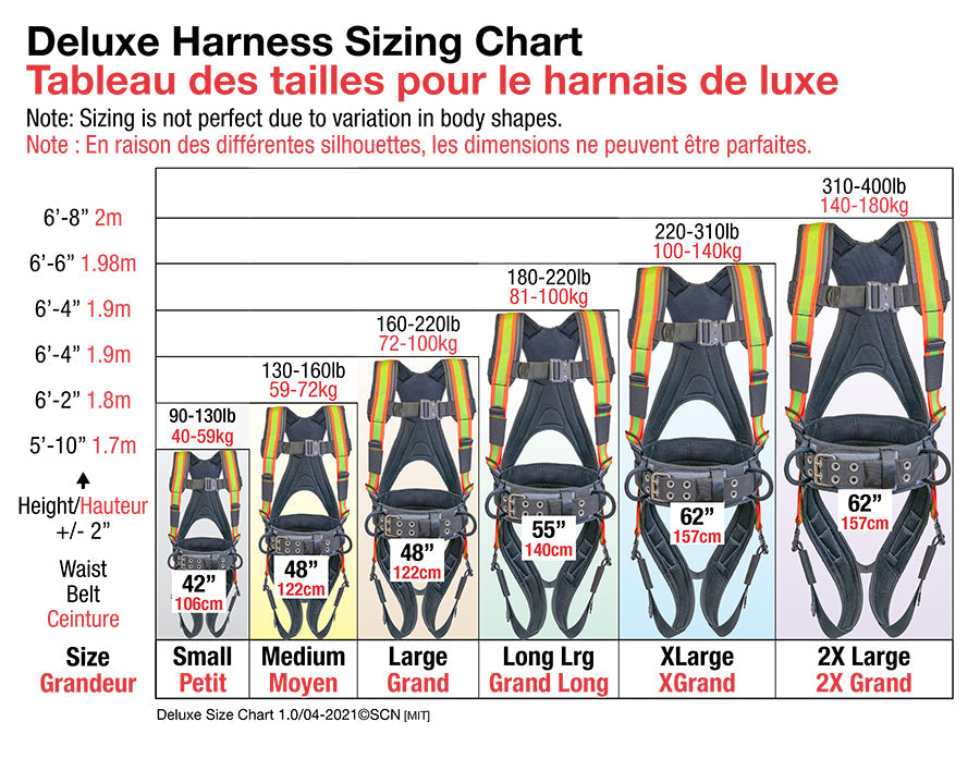Super Anchor Safety Deluxe Fall Protection Harness Tool Bag Combo - Hi-Vis 6151H