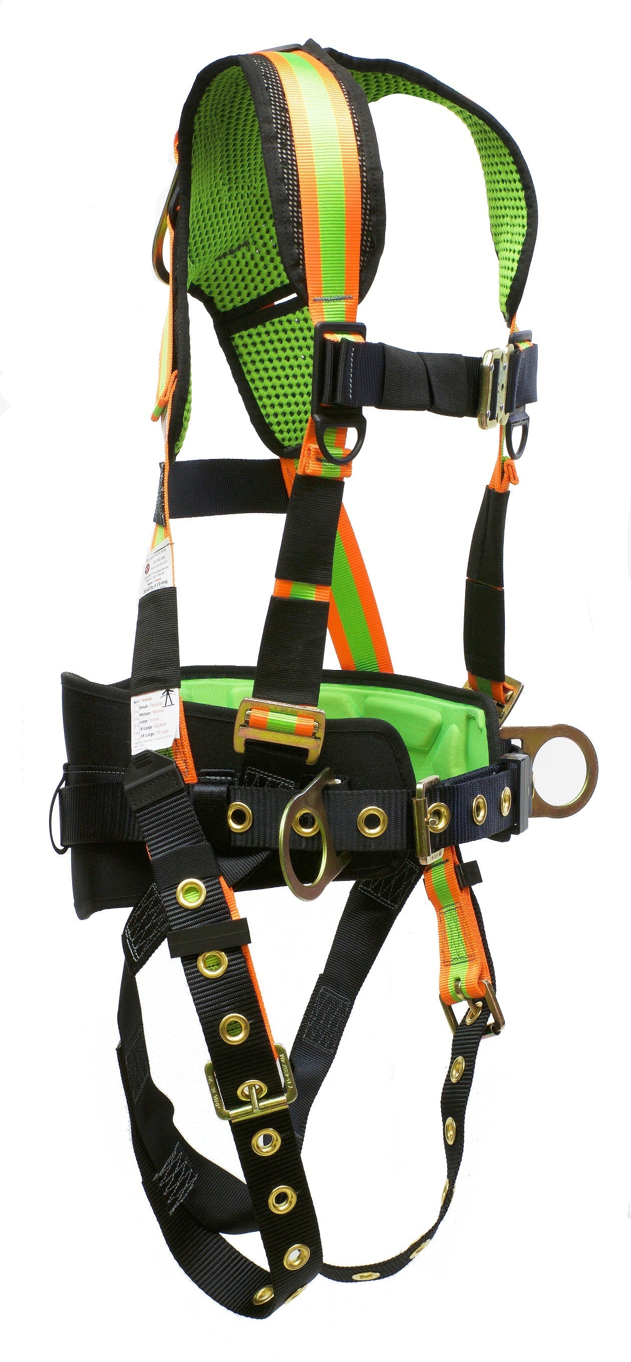 Super Anker Sicherheit 3-D Ring Fall Arrester Harness - TB3-6072-H Hi-Viz