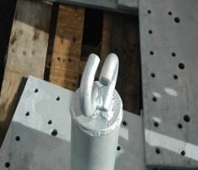 Super Anchor Commercial Roof Anchor 12' (CRA) mit Pass Through Top 1032P