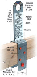Superanker ARS 2x8 Fall Arrest Anker 14 Ga. 1006