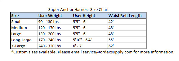 Super Anchor Fall Arrestor Body Harness - E-4 Energieabsorber 6008